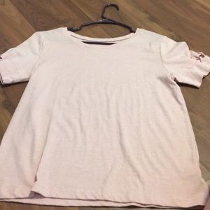 Mudd pink criss cross top size small women’s
